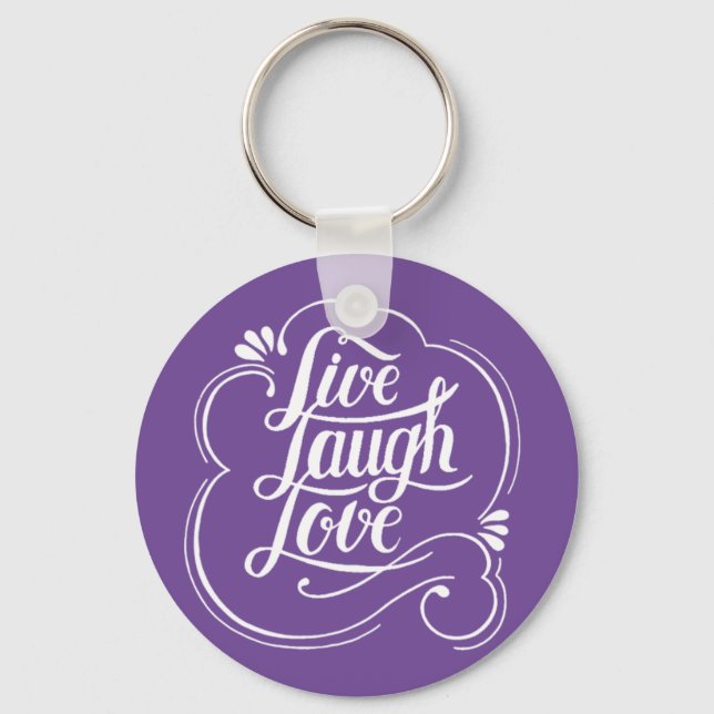 Chaveiro LIve laugh love  Keychain (Frente)