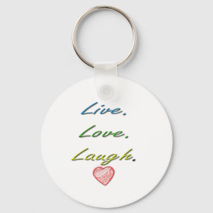 Chaveiro Live Love Laugh