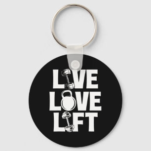 Chaveiro Live Love Lift - Workout Gym Weising Bodybui