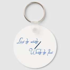 Chaveiro Live to Write Keychain