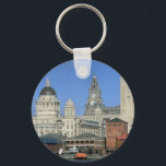 Chaveiro Liverpool city skyline, Inglaterra, Reino Unido<br><div class="desc">Liverpool city skyline,  Inglaterra,  Reino Unido Este e outros excelentes Inglaterra exibem e fotografam em http://www.beautifulclicks.com</div>