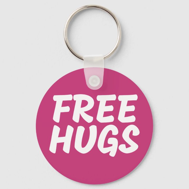 Chaveiro livre do botão dos abraços (Frente)
