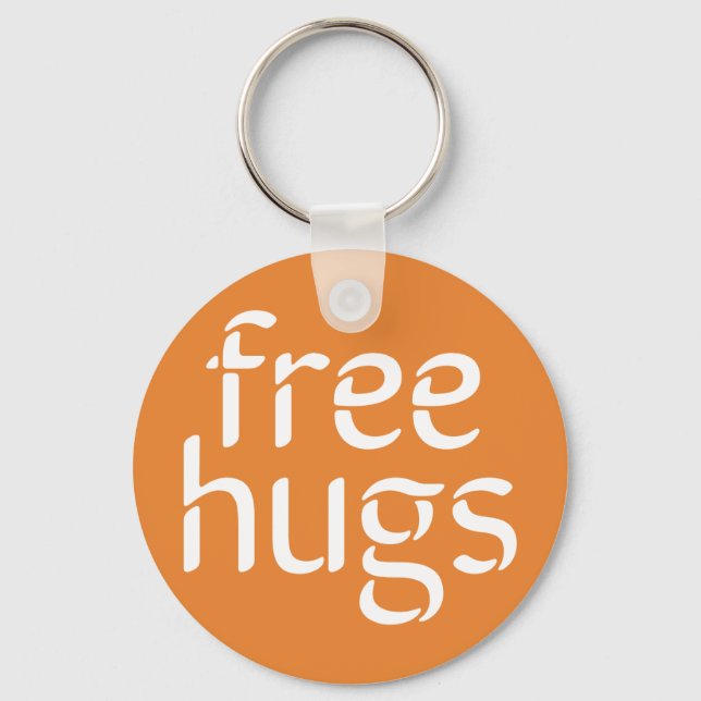 Chaveiro livre do botão dos abraços (Frente)