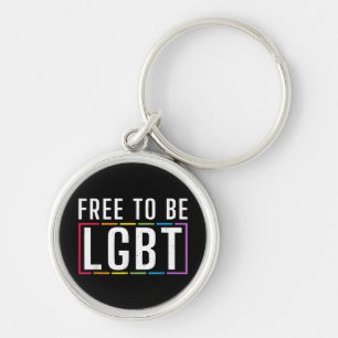 Chaveiro Livre para ser LGBT Bissexual Lésbica Gay Orgulho