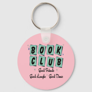 Chaveiro Livro Clube Retro Bons Amigos, Tempos Rosa