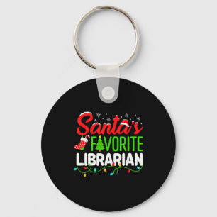 Chaveiro Livro de Biblioteca de Natal da Bibliotecária Favo
