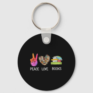 Chaveiro Livros de Paz e Amor Camiseiros Engraçados Teto Gr