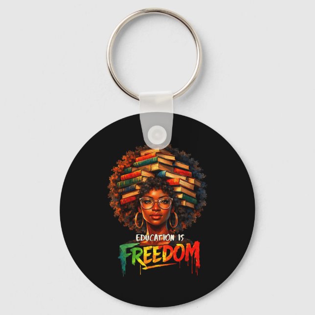 Chaveiro Livros de Professores Negros Liberdade de Educação (Frente)