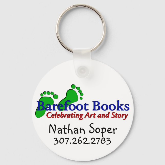 Chaveiro Livros descalços de Nathan (Frente)