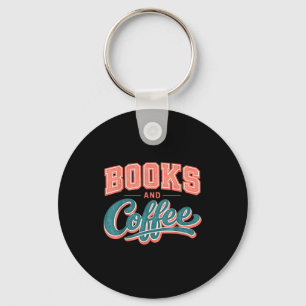 Chaveiro Livros engraçados e amante do café viciado em leit