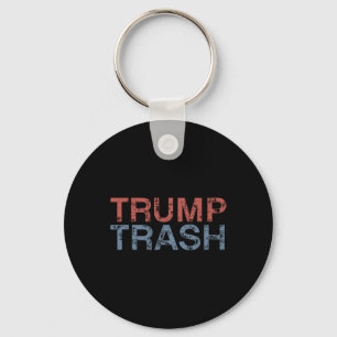 Chaveiro Lixo do Trump 2025 Retro Grunge Vintage para