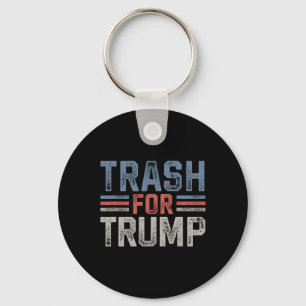 Chaveiro Lixo Para Lixo Para Trump 2025 Vintage Lixo Lixo F