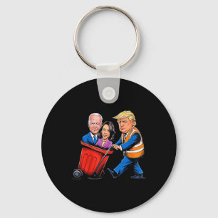 Chaveiro Lixo Para Trump 2024, Hora Engraçada De Tirar Lixo