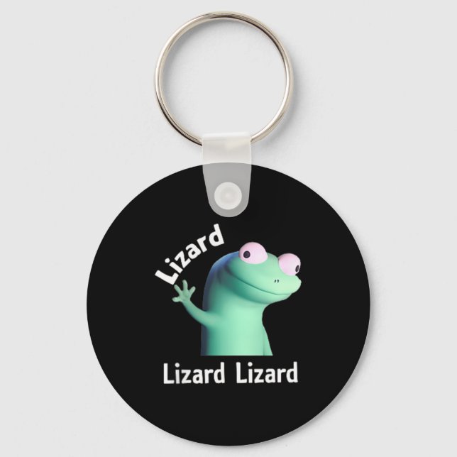Chaveiro Lizard Lizard Engraçado Meme T-shirt.png (Frente)