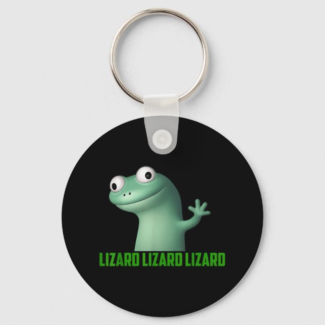 Chaveiro Lizard Meme Lizard Lizard Lizard Funny Graphic T-s (Frente)