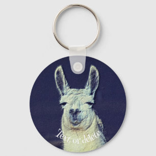 Chaveiro Llama Face Animal Art Personalizado