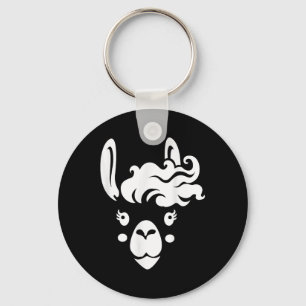 Chaveiro Llama Face Eyelashes Halloween Costume Hairstyle