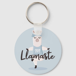 Chaveiro Llamasta Azul Llama Yoga - Caractere Monograma