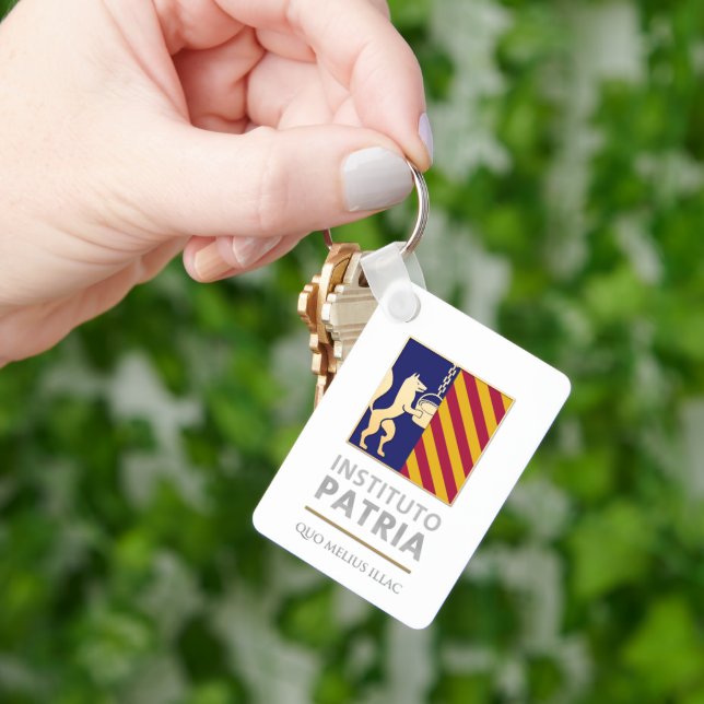 Chaveiro Llavero aluminio. Colección Patria (Mão)