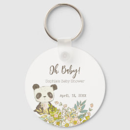Chaveiro Llavero Chapa Baby Shower Panda
