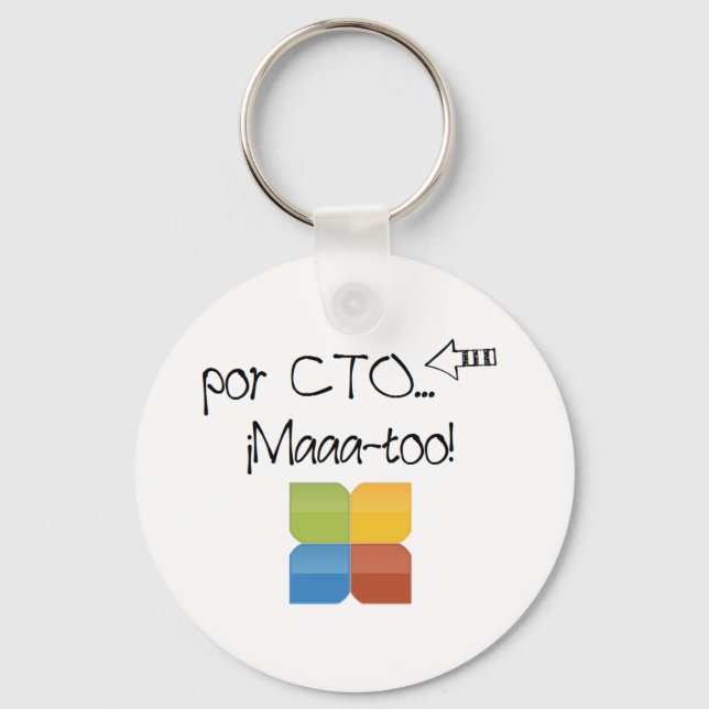 Chaveiro Llavero de academia CTO (Frente)