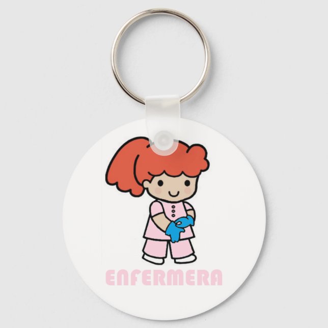 Chaveiro Llavero de enfermera con guantes (Frente)