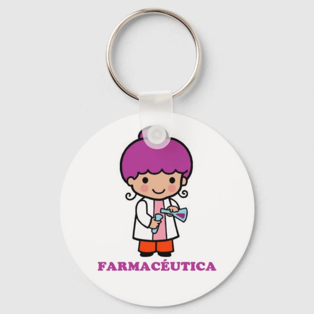 Chaveiro Llavero de farmaceutica (Frente)