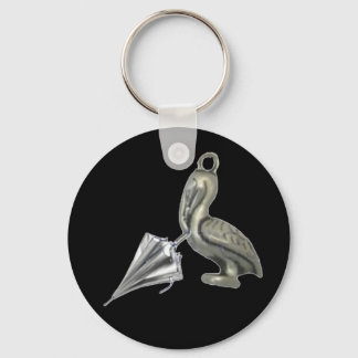 Chaveiro Llavero de pelícano con paragüas