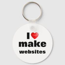 Chaveiro Llavero eu adoro criar sites