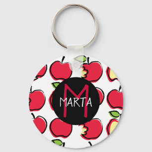 Chaveiro Llavero Manzanas - Tutti Frutti - 0Con tu nombre!