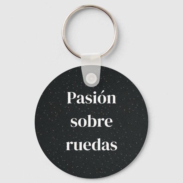 Chaveiro llavero vilianes con frase del mundo del motor  (Frente)