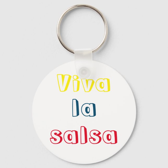 Chaveiro Llavero viva la salsa (Frente)
