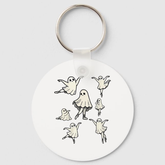 Chaveiro Llet Ghost Llet Dancer Spooker Dance Teacher Hallo (Frente)
