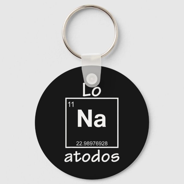 Chaveiro Lo Na Atodos - Spanish Chemistry Periodic Table So (Frente)