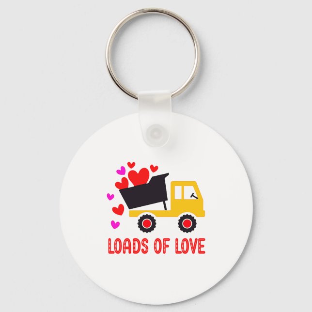 Chaveiro Loads Of Love Toddler Truck Valentines Day For K  (Frente)