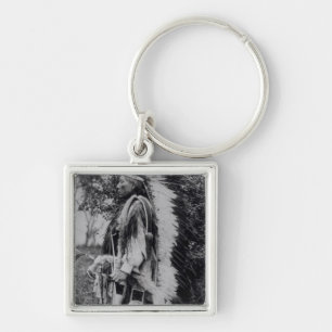 Chaveiro Lobo branco, um chefe do Comanche, c.1891-98