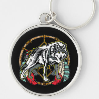 Chaveiro Lobo Dreamcatcher