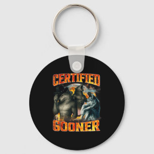 Chaveiro Lobo Gooner Certificado Funny Bootleg Meme Pai Pap