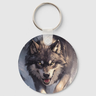 Chaveiro Lobo no inverno