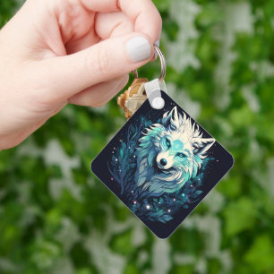Chaveiro Lobo Selvagem Lunar Celestial