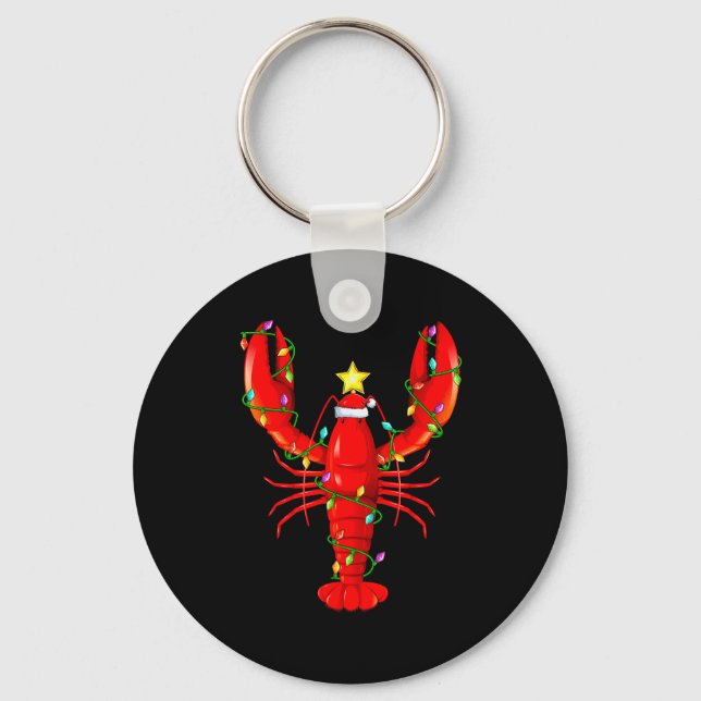 Chaveiro Lobster Lighting Xmas Tree Matching Lobster Christ (Frente)