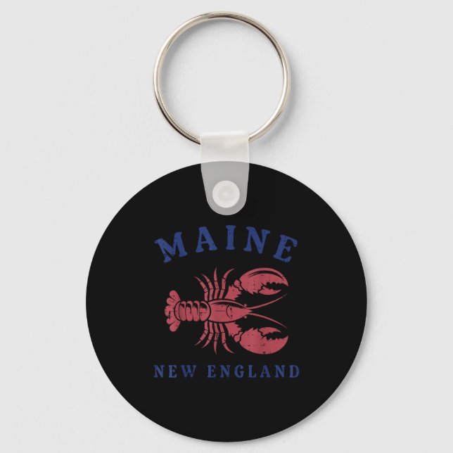 Chaveiro Lobster Maine New England Cool Seafood Lover Men W (Frente)