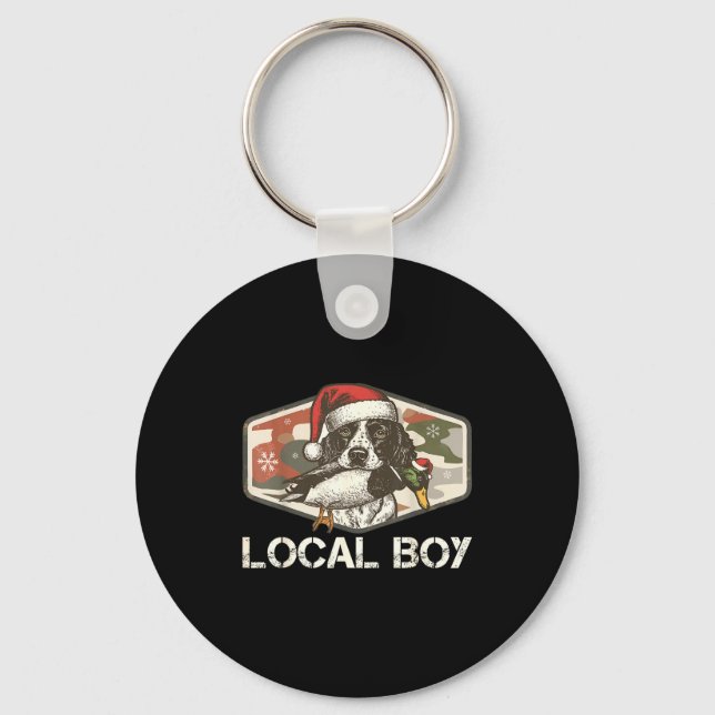 Chaveiro Local Southern Boy Duck Hunting Black Lab Outdoor  (Frente)