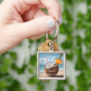 Chaveiro Localização Personalizada Coco Loco