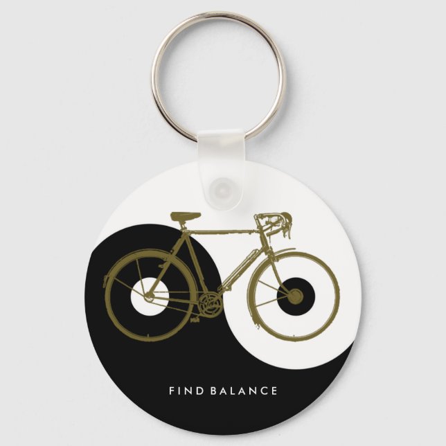 Chaveiro LOCALIZAR BALANCE / bicicleta yin yang (Frente)