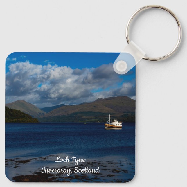 Chaveiro Loch Fyne, Inveraray, Scotland Keyring (Verso)