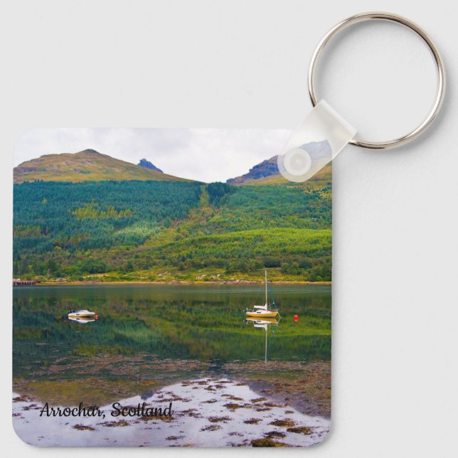 Chaveiro Loch Long, Arrochar, Scotland Keyring (Verso)