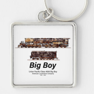 Chaveiro Locomotiva Americana de Comboio de Vintage com Big