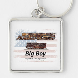 Chaveiro Locomotiva Americana de Comboio de Vintage com Big