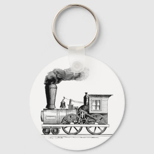 Chaveiro Locomotiva de vapor velha do tempo